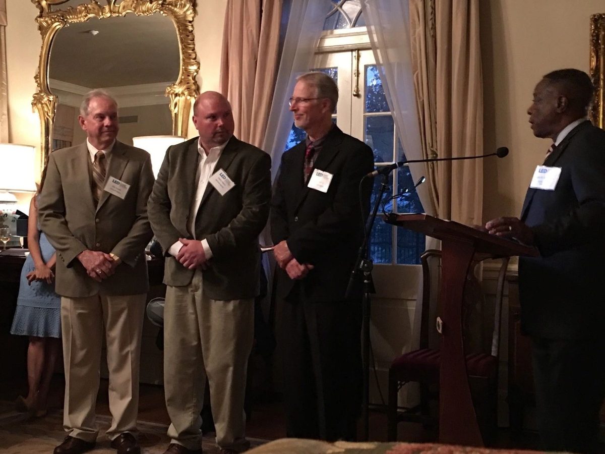 GSM executives receive the award at the Governor’s Mansion